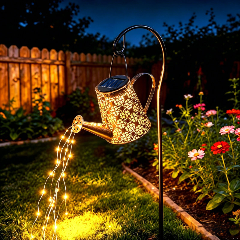 Solar Watering Can Outdoor Lights for Yard, Lawn, Pathway Decor