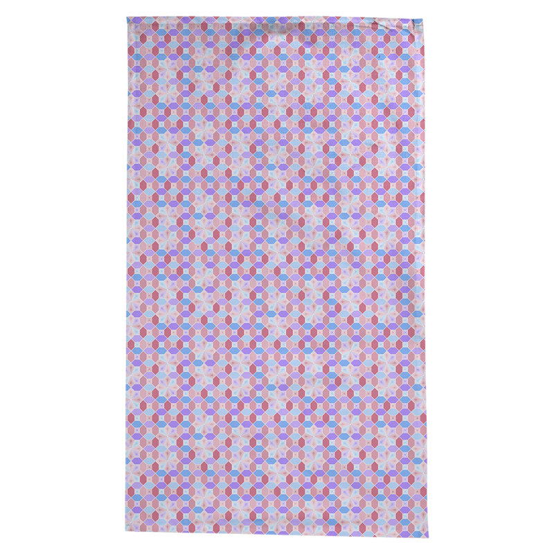 Leffel Pattern Tablecloth, Pink/Blue