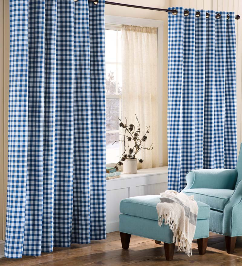 Thermalogic Double-Wide Plaid Room Darkening Thermal Grommet Curtain Panels (Set of 2) Evergreen Enterprises, Inc. Curtain 
