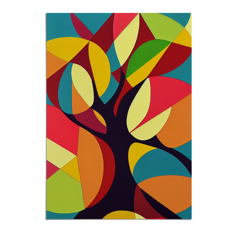Bold Abstract Tree Art No.1 - Wall Art, 29.7cm H x 21cm W, Paper, No Matte