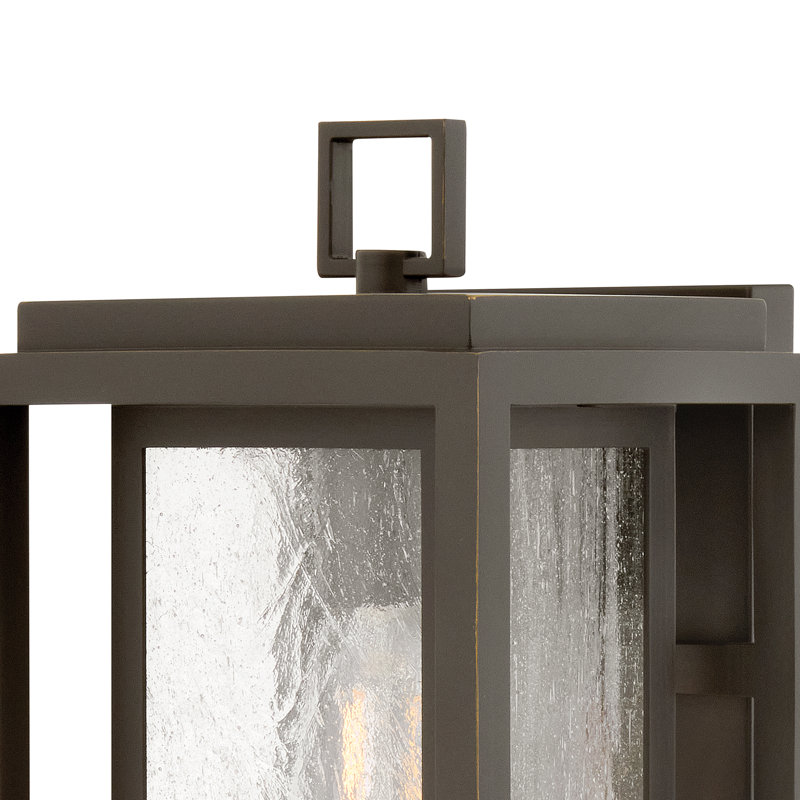 Medium Wall Mount Lantern, Oil Rubbed Bronze, 12" H x 7" W x 6.75" D