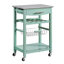 Chariot de cuisine en granit avec tiroir utilitaire et panier Macy-128495254-22916603