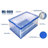 Mount-It! Collapsible Crate For Storage, Folding Plastic Container With Attached Lid, 23X15X13 Inches, 65L Liter Capacity 