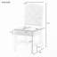 Ensemble de chaises de salle à manger de style rétro avec 4 chaises rembourrées-114326564