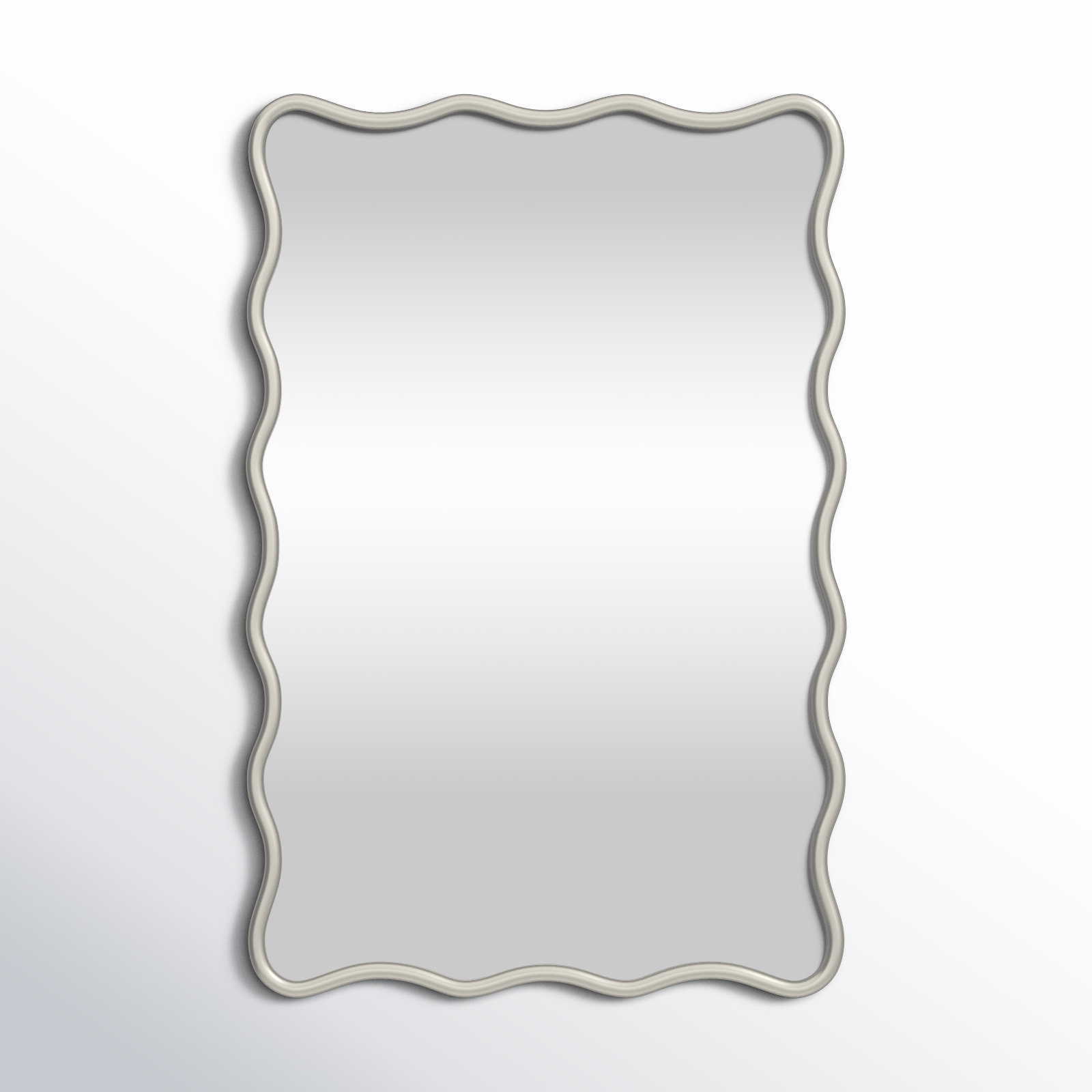 Angelo Rectangle Mirror, Nickel