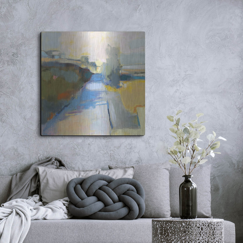 Ivy Bronx «Marginal Way» par Kathleen Robbins, art mural en métal, H 36 po x l 36 po