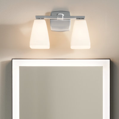 14.25" 2-Light Vanity Light with Water Glass