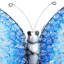 Décoration murale papillon en métal avec détails à volutes argentées-90374601-62298586