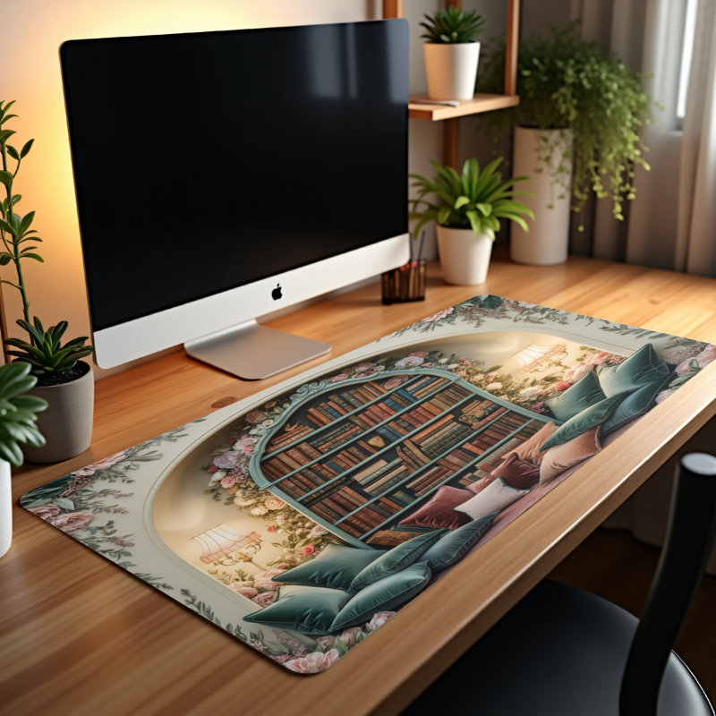 Polyester Desk Pad, 14.4x12.1