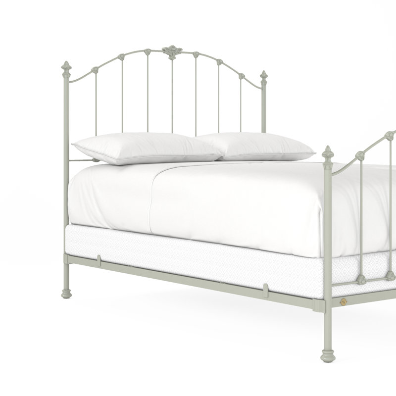 171 Country French Bed | Complete Standard, Sage Green, Queen