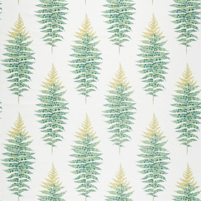 Fernery Weave Fabric, Botanical Green