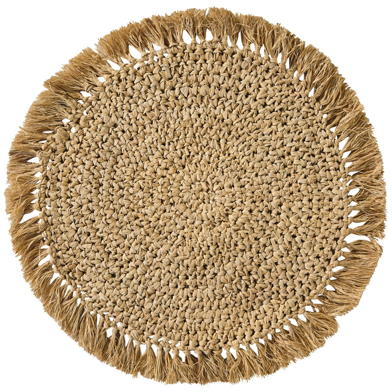 Split P Raffia Charger Set of 4