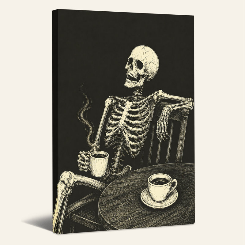 Toile noire sur fond noir, H 18 po x l 12 po