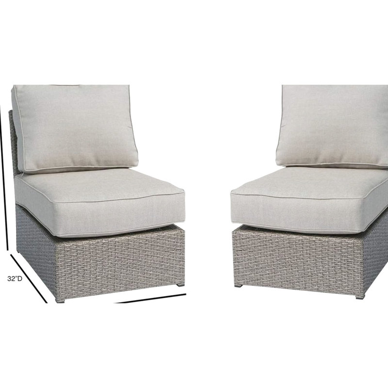 Chaise longue d'extérieur avec 2 coussins Modern