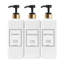 Distributeur de shampooing et de revitalisant 27 oz. Modern Design-1858663670