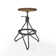 Swivel Adjustable Height Counter Stool with Metal Frame