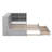 Twin XL To King Size Daybed With Pull-Out Trundle, 12-Storage Cabinet, 2 Large Drawers, LED Lights & Charging Station, Wooden Multi-Functional Bed Frame-219410798