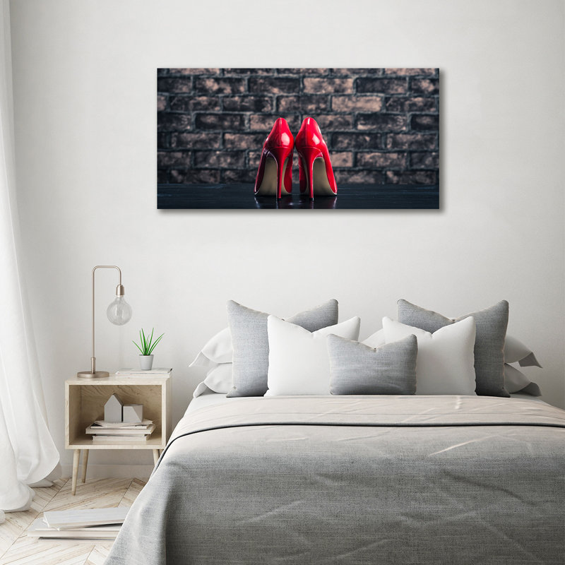 Red Heels - Wrapped Canvas Print