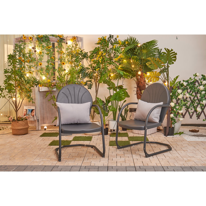 Chaise de patio, gris