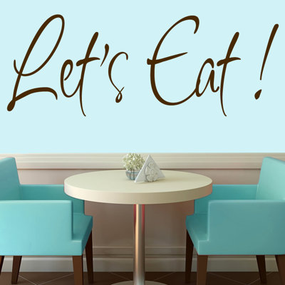 Adhésif décoratif «Let's Eat»