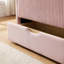 Structure de lit de jour rembourrée avec tiroirs de rangement, lit plateforme moderne pour chambre d'enfant peu encombrante-130819539-130819541