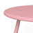 Pink Outdoor Iron Plate Table