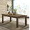 Everick Rectangular Dining Table Rustic Golden Brown