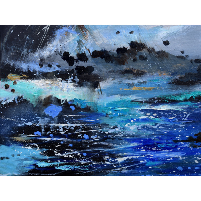 Neptune's Pleasure Print by Pol Ledent, Black Framed Paper, 25.25" H x 31.25" W