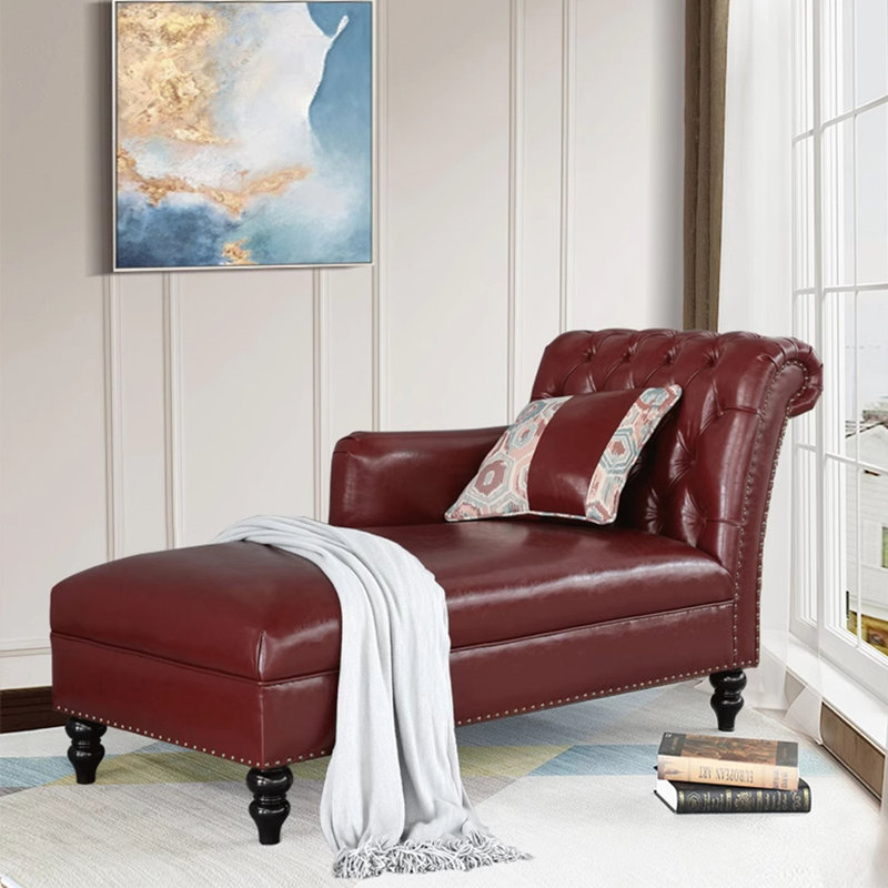 Chaise longue Degraaf, Retour à droite, Vin rouge