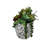Bamboo Blooms Self-Watering 3-Piece Planter Set – 10, 7 & 5 inch Round Assorted Colors & Designs
