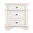 Radelange 3 - Drawer Solid Wood Nightstand with USB-2098167510