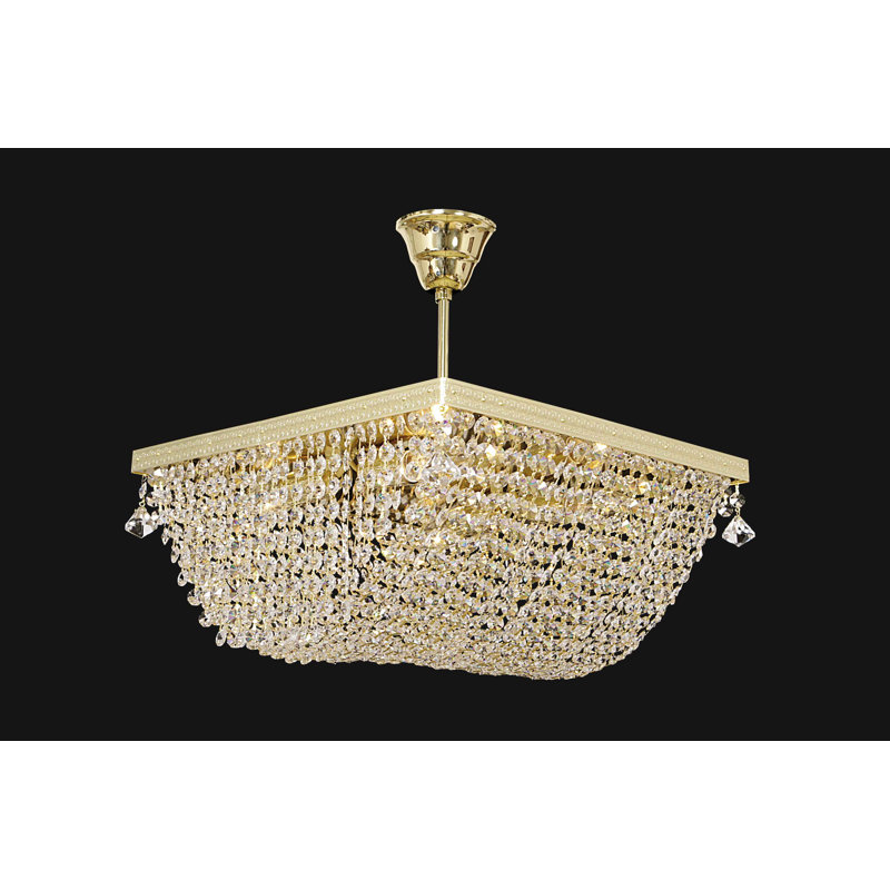 Crystal Semi Flush Mount