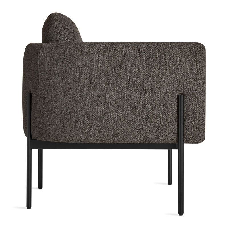 Getup Upholstered Chair, Kelso Charcoal Polyester