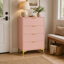 Commode 4 tiroirs, commode, commode de chambre - rose-1925313824