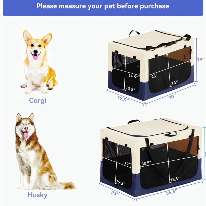 Dog Crates Adjustable Fabric Cover by Spiral Iron Pipe Strengthen Sewing Dog Travel Crate 3 Door Design