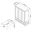 Aaden White Triple Wardrobe