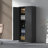 71"H Metal Garage Storage Cabinet, Black Tool Steel Locking Cabinet with Doors and 4 Shelves, Tall Cabinets for Garage Storage Systems Lockable File Cabinet for Home Office, Classroom/Pantry-967459663