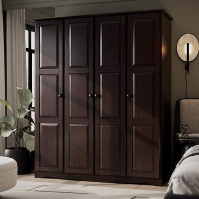 Arieyana 100% Solid Wood Regal Wardrobe Armoire