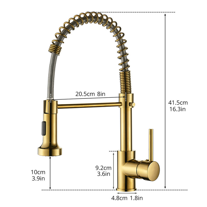 Robinet de cuisine commercial Tempting Gold