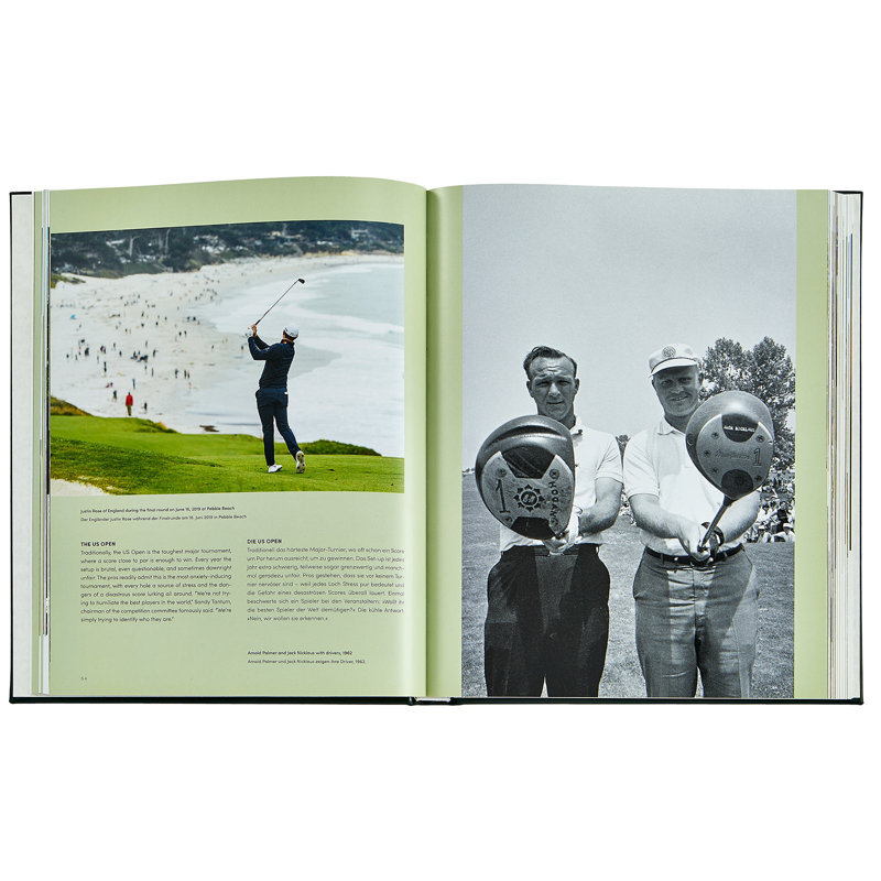 Graphic Image Golf The Ultimate Book Coffee Table Book, Leather, Green