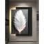Décoration murale luxueuse en plumes de grès haut de gamme avec lumière-746692834