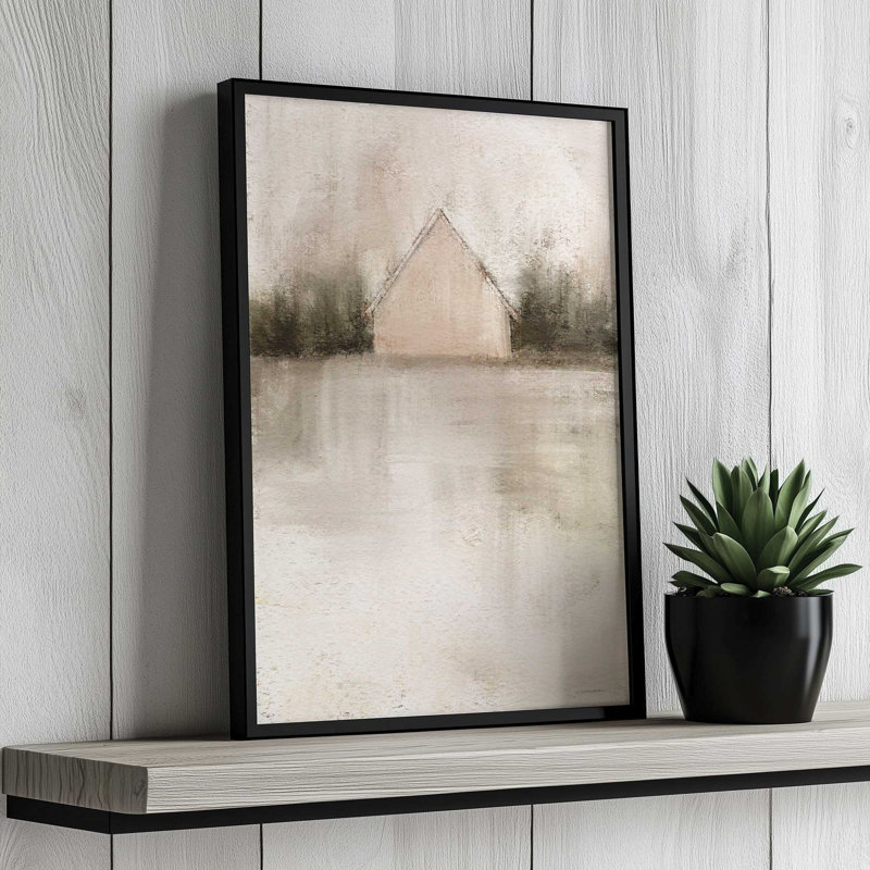 «The Dew in the Front Pasture» par Kamdon Kreations, reproduction d'art, H 31,5 po x l 21,5 po, Noir, Impression encadrée