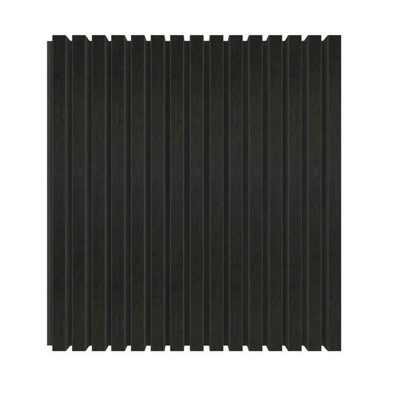 Système de revêtement européen, revêtement composite norvégien de 12,2 cm x 244 cm, couleur ébène indien, Ébène indien