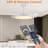 42 Inch Retractable Ceiling Fan,Low Profile Ceiling Fan With Light And Remote,Modern Fan With Retractable Blades For Dinning Room Living Room Bedroom,Dimmable,Timer Setting-1896408748