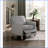 Recliners Traditional Push Back Reclining Chair Gray Fabric Solid Wood Frame | Gray | Solid Wood