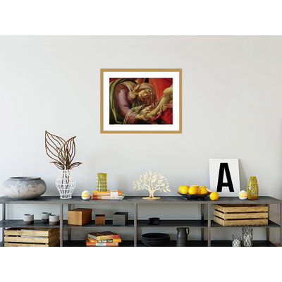 The Lamentation of Christ detail of Mary Magdalene and the Feet of Christ by Sandro Botticelli - Framed Giclee Print