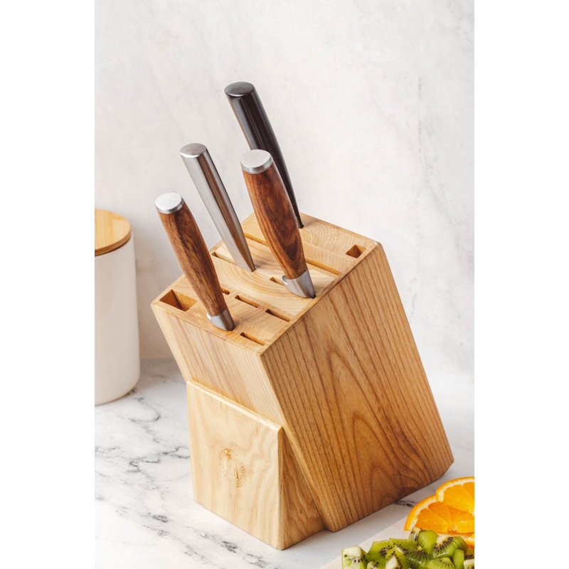 Schmidt Brothers™ Cutlery Natural Hometown Knife Block
