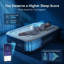 Matelas gonflable Queen avec pompe intégrée, surélevé de 45 cm (18 po).