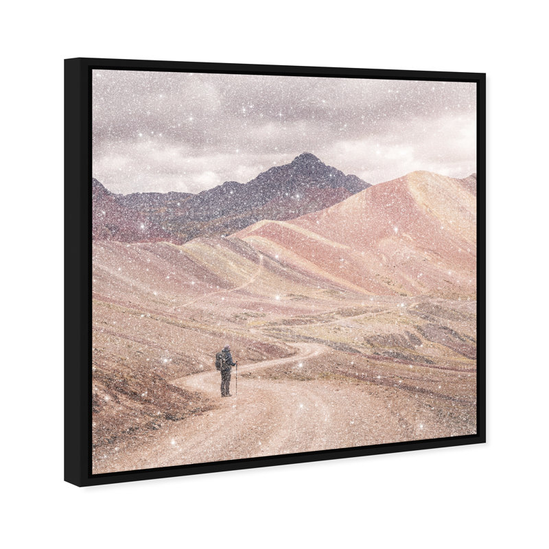 On My Way by Oliver Gal, Black Floater Frame, 17"H x 17"W