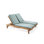 Majeski Outdoor Teak Chaise Lounge